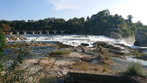 les chutes vues d'en haut